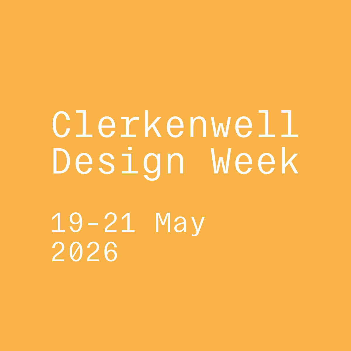Clerkenwell Design Week
